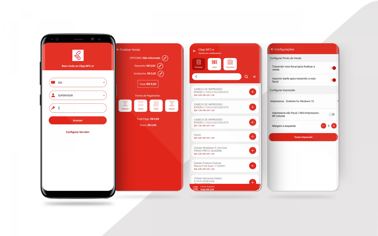Clipp Pedidos — Interface do sistema