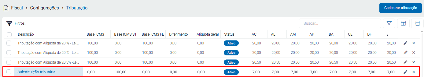Configuração de Substituição Tributária no ZWeb